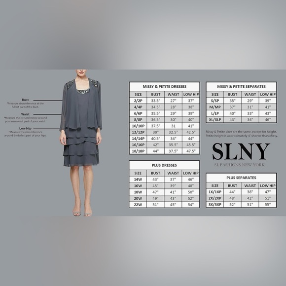 NWT SLNY Lace Sequins Midi Black Dress Size 2 - Picture 3 of 11